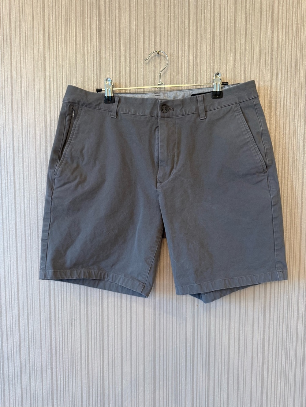 Bonobos Slate Gray Flat-Front Chino Shorts
